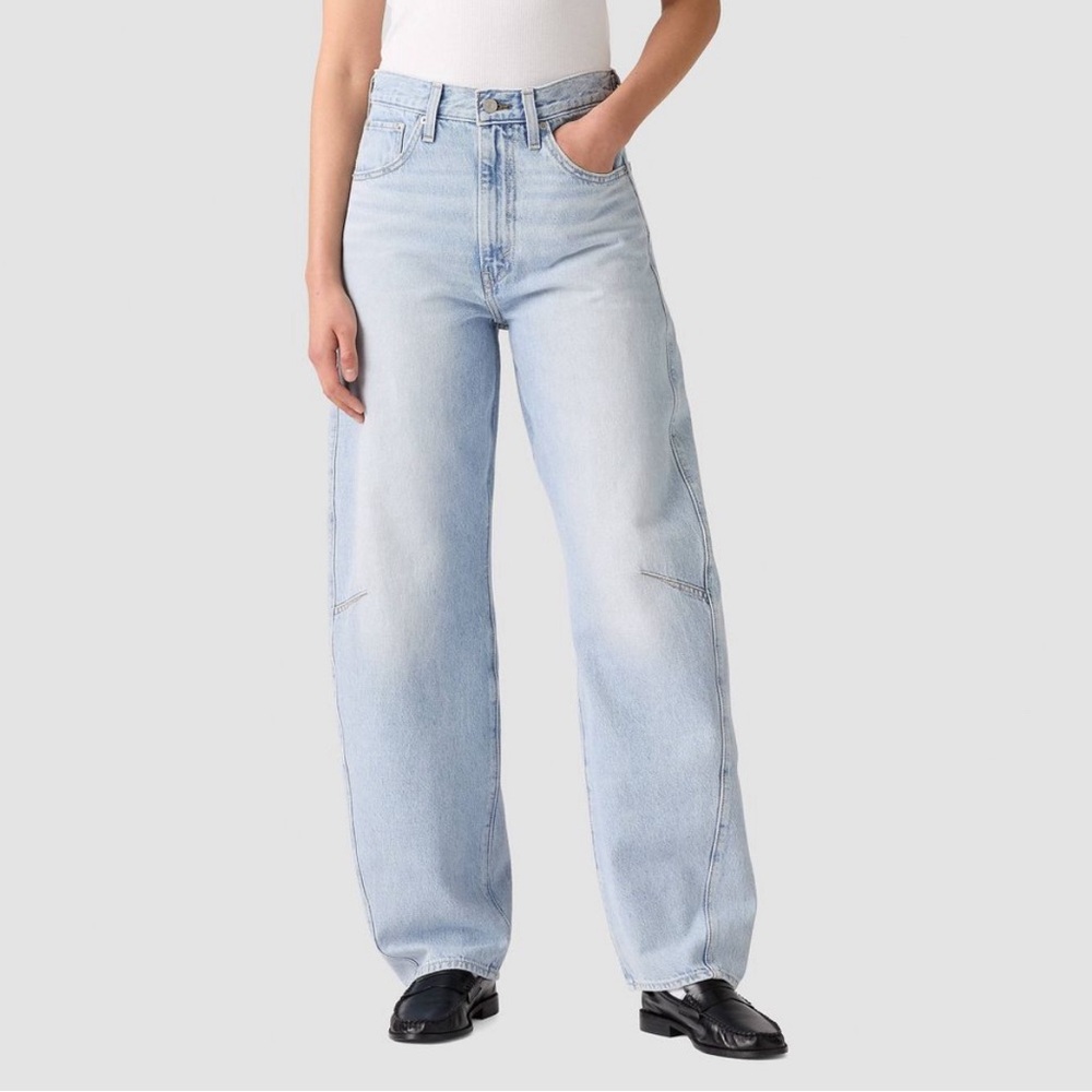 Levi’s women light Cinch barrel baggy jeans size 24 25 26 27 28 29 31 and 32